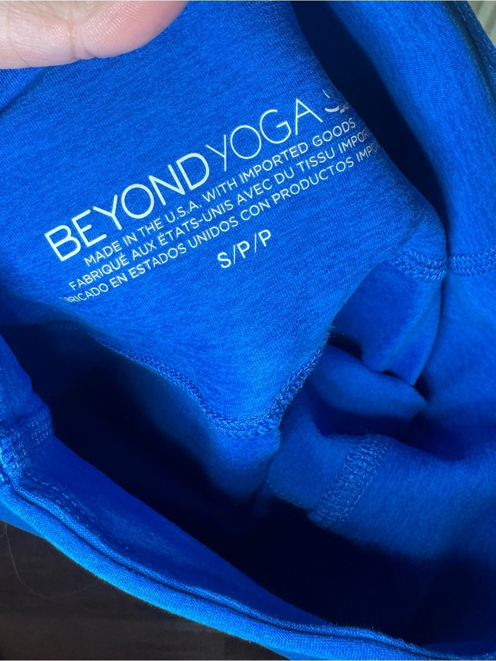 Beyond Yoga Spacedye Caught In The Midi High Waisted Leggings in Court Blue - Picture 7 of 7